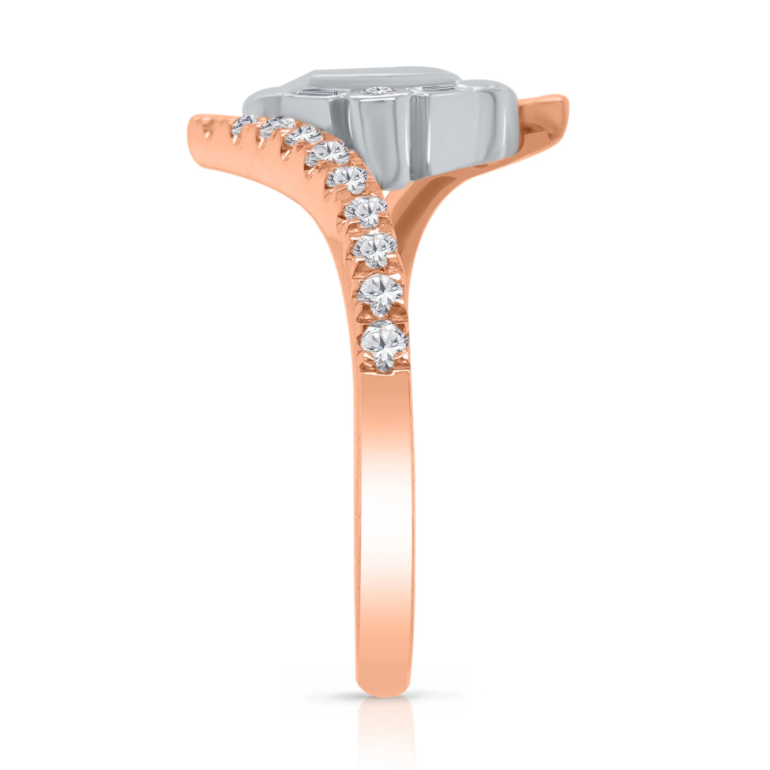 Kallati Eternal Diamond Ring in 14K Two-Tone Gold