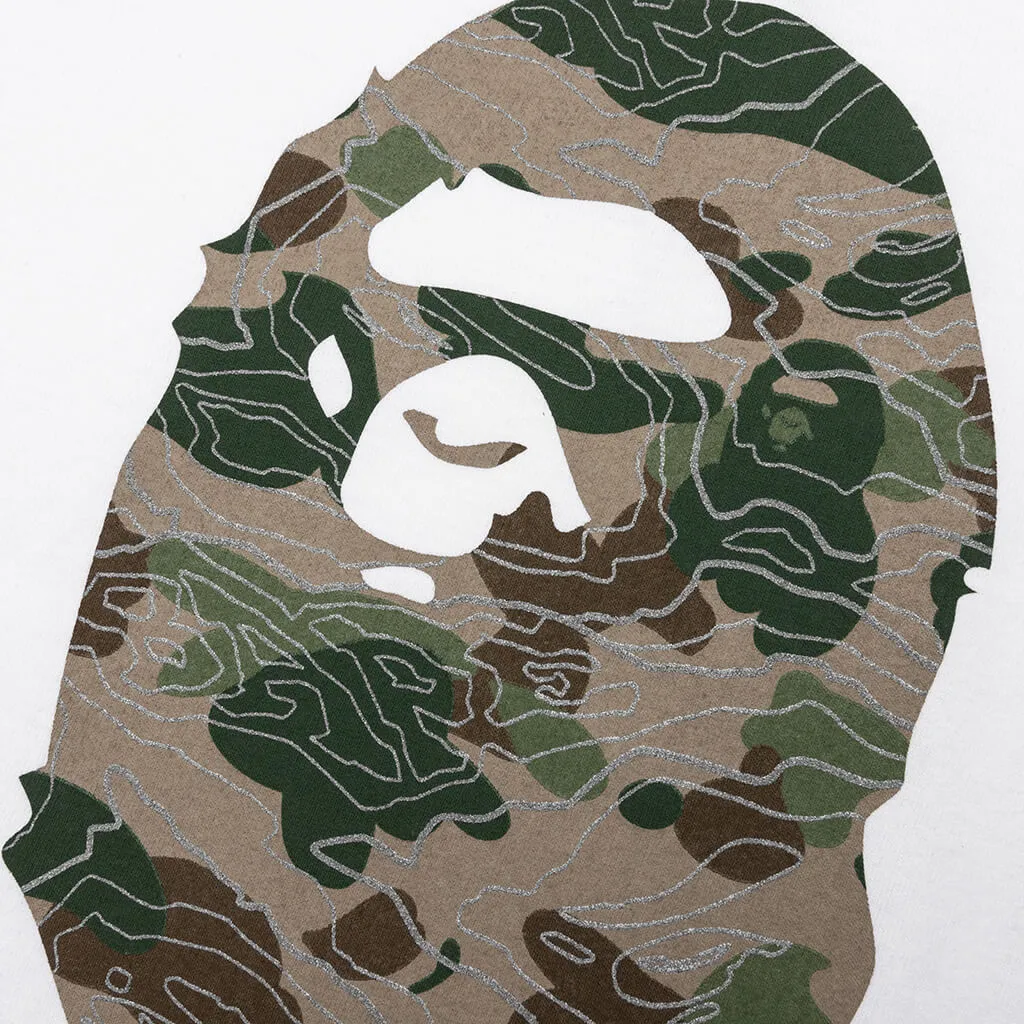 Kid's Layered Line Camo by Bathing Ape L/S Tee - White/Beige