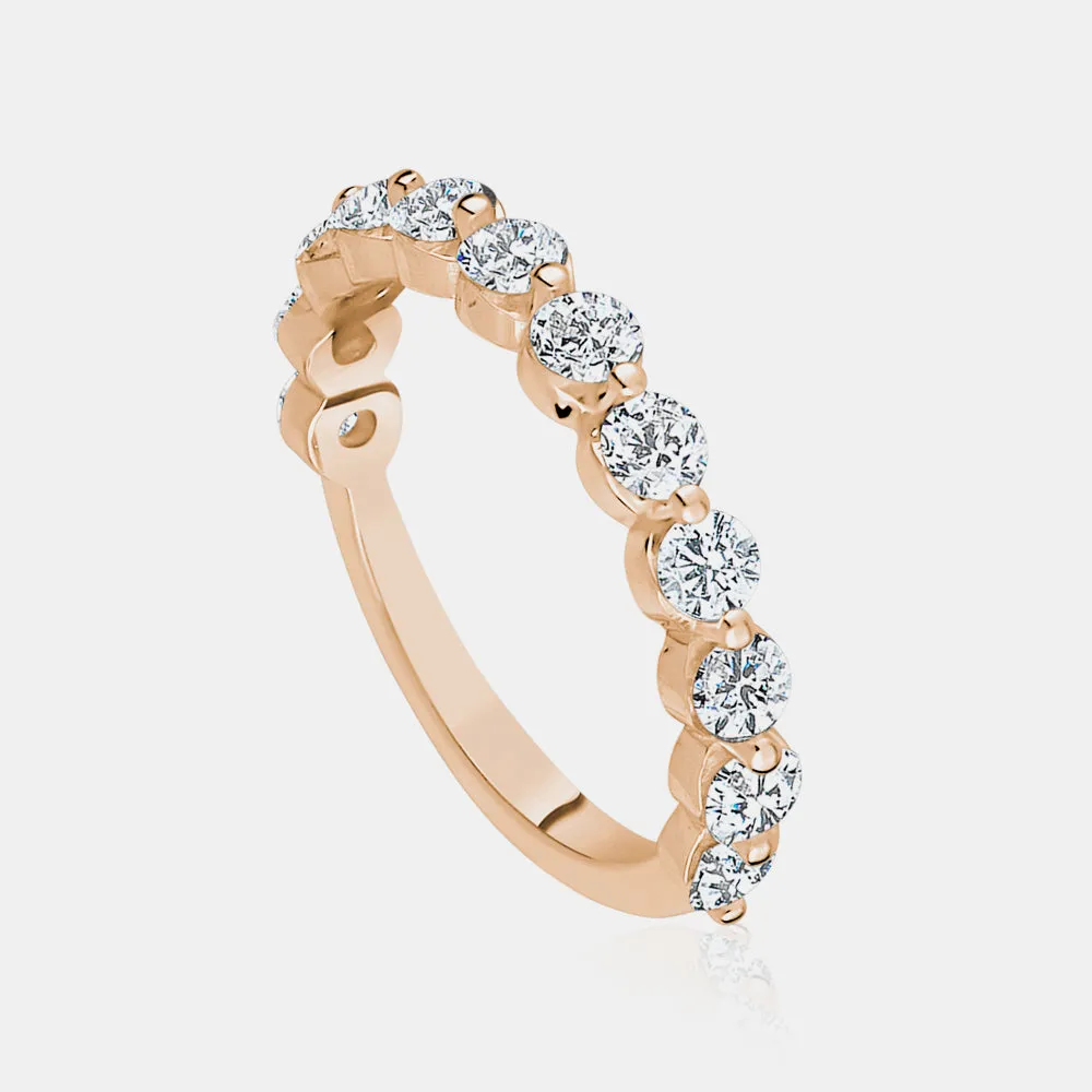 Lab Grown Diamond Single Prong Eternity Ring