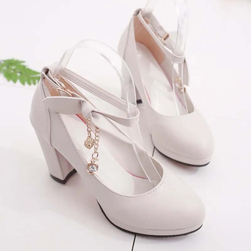 Lolita Bow High Heels Sandals Shoes AD12160