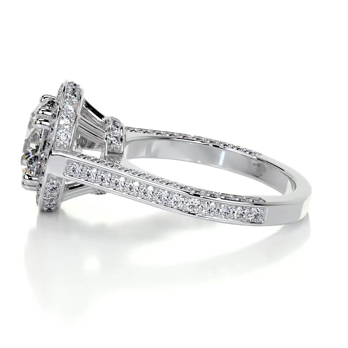 Lynn Lab Grown Diamond Ring -14K White Gold