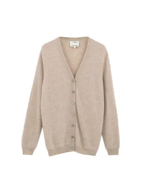 N.05 Cashmere Oversized Cardigan in Champagne