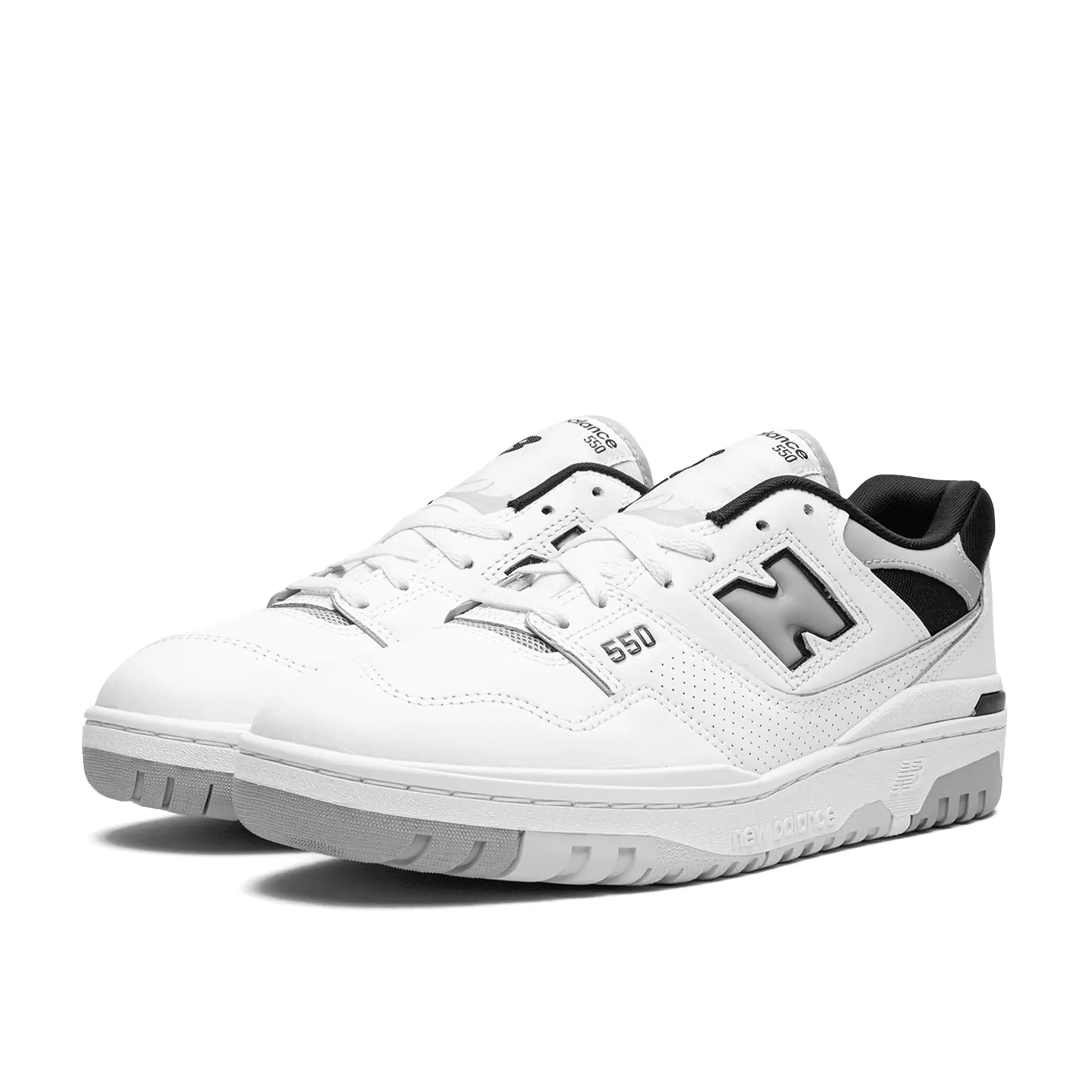 New Balance 550 White Concrete Black