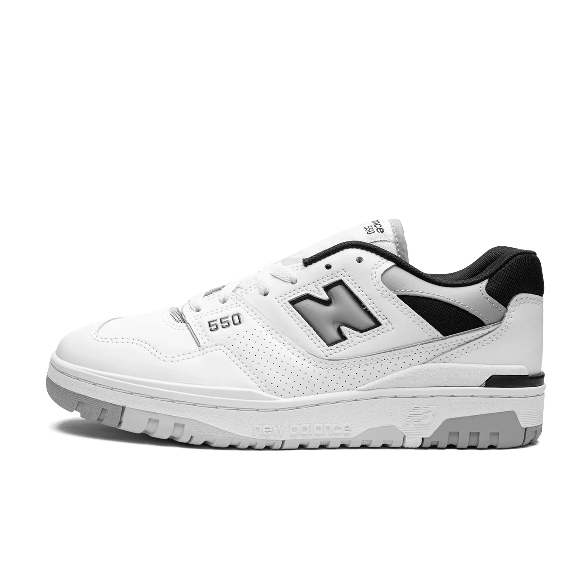 New Balance 550 White Concrete Black