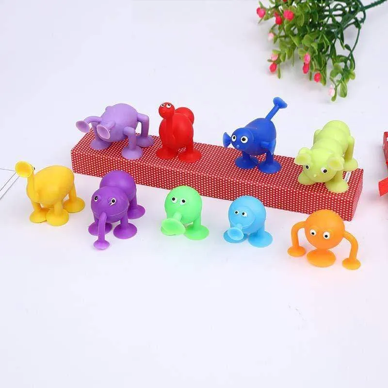 Non-woven bag pack Villain Shape Assembled Sucker Suction Cup Educational Building Block Toy Girl & Boy Kids Gifts Fun Game