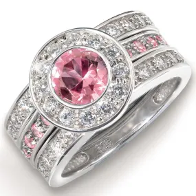 Oceana Trinity Pink Ring