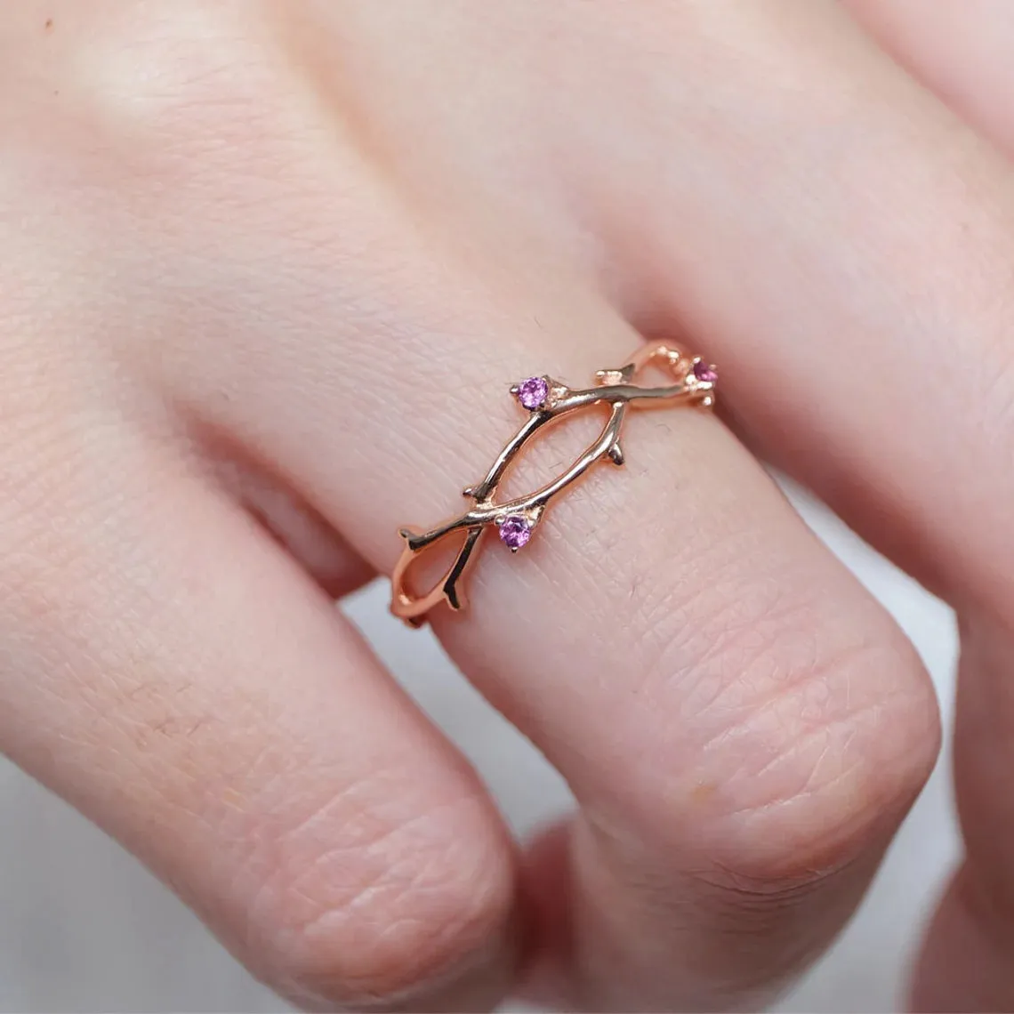 Pink Sapphire Ring Sage