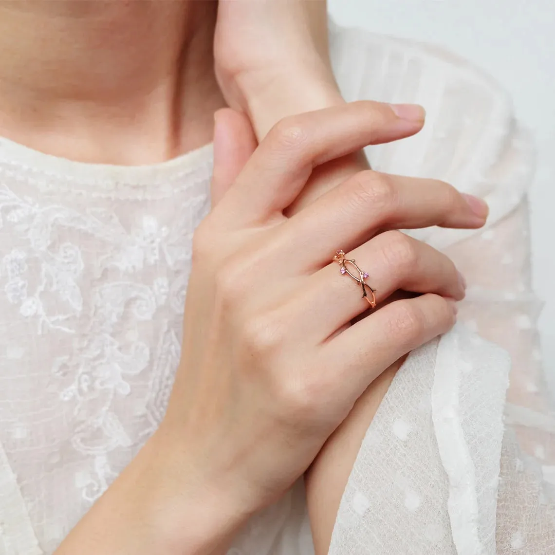 Pink Sapphire Ring Sage