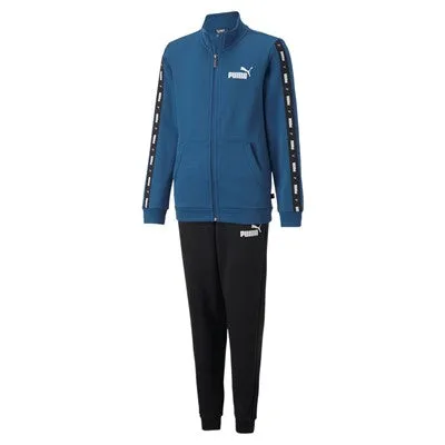 Puma boy's tracksuit with zip Tape Sweat Suit FL B 670114 17 Lake Blue