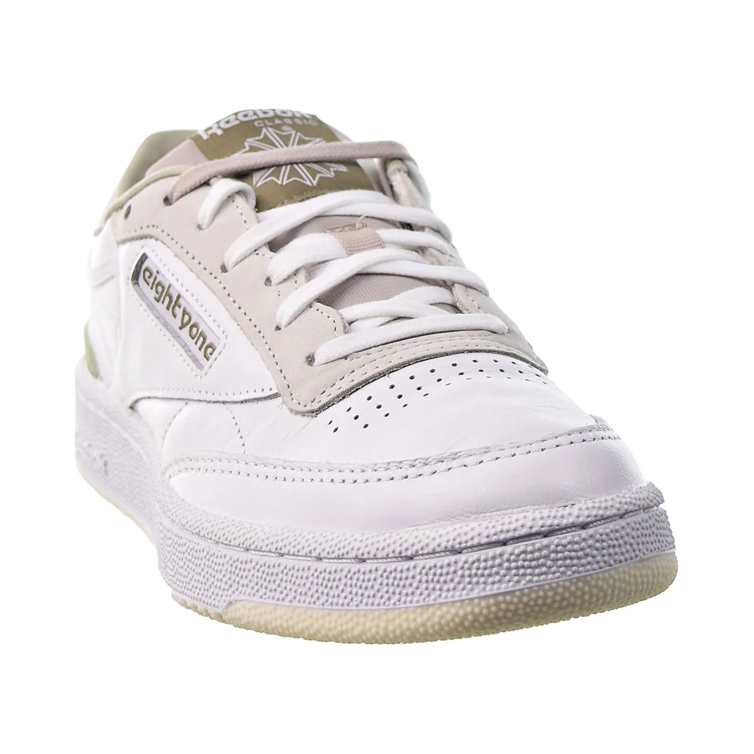 Reebok Club C 85 Men's Shoes White-Sand Stone-Khaki