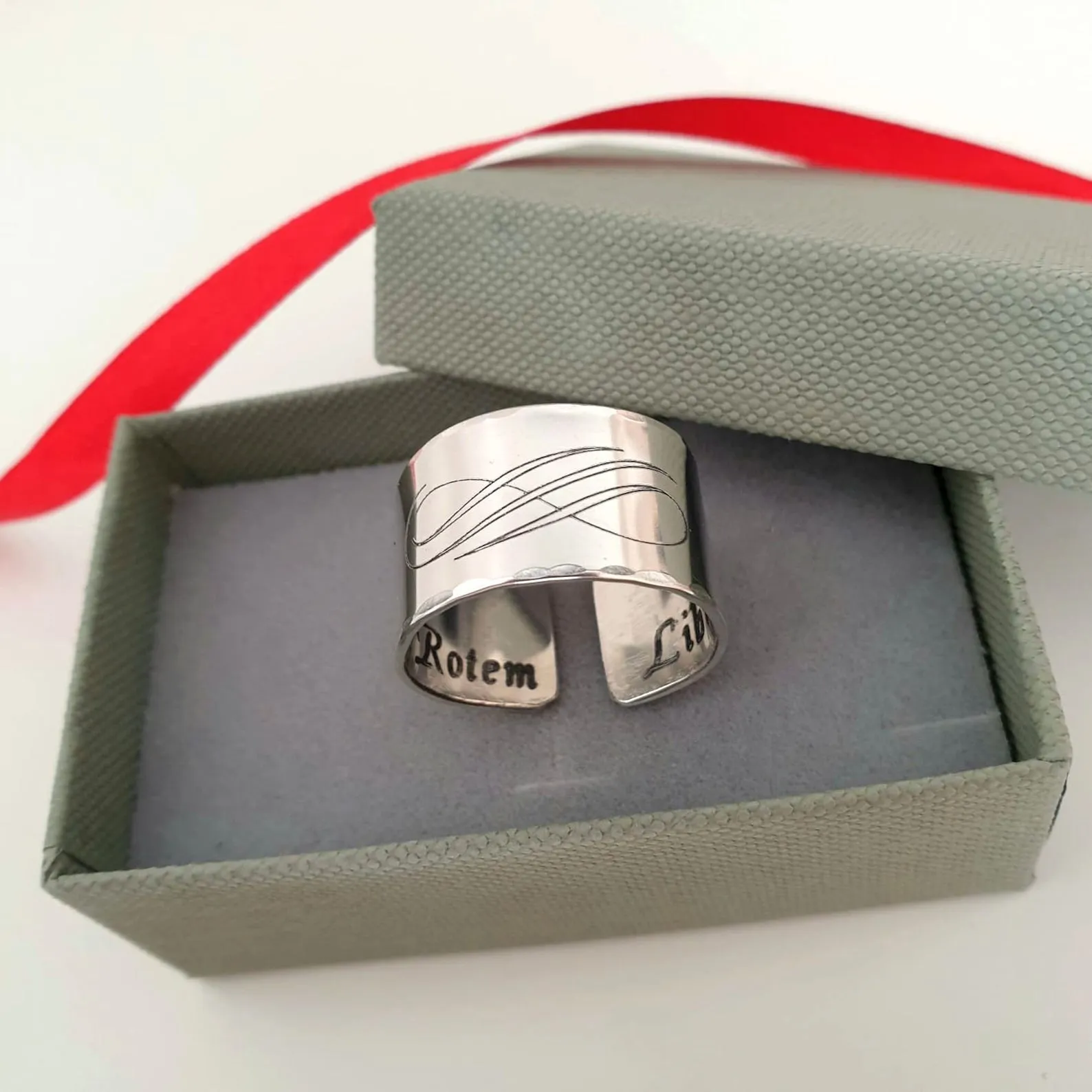 Ring for Couples - Infinity Silver Band