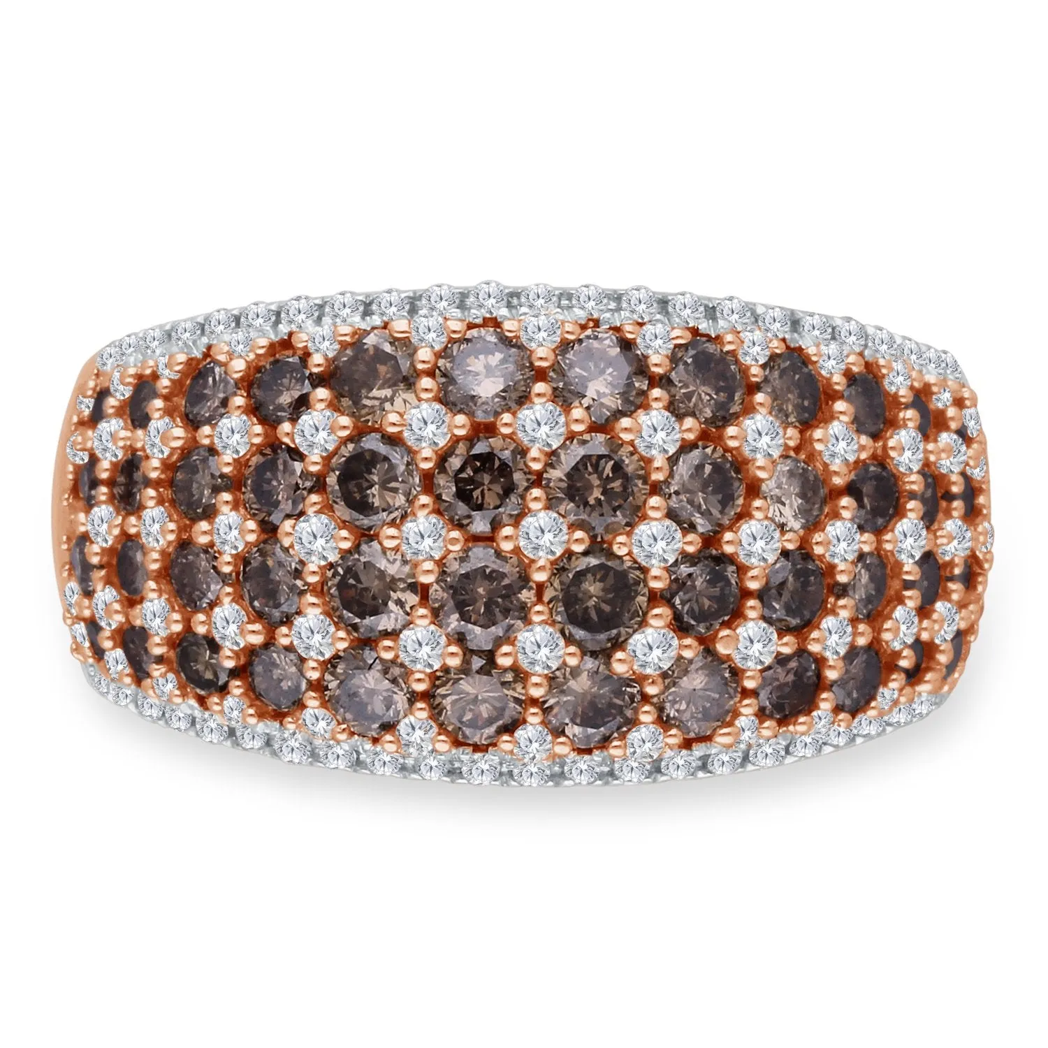 Rose Gold Coco & White Diamond Eternal Ring