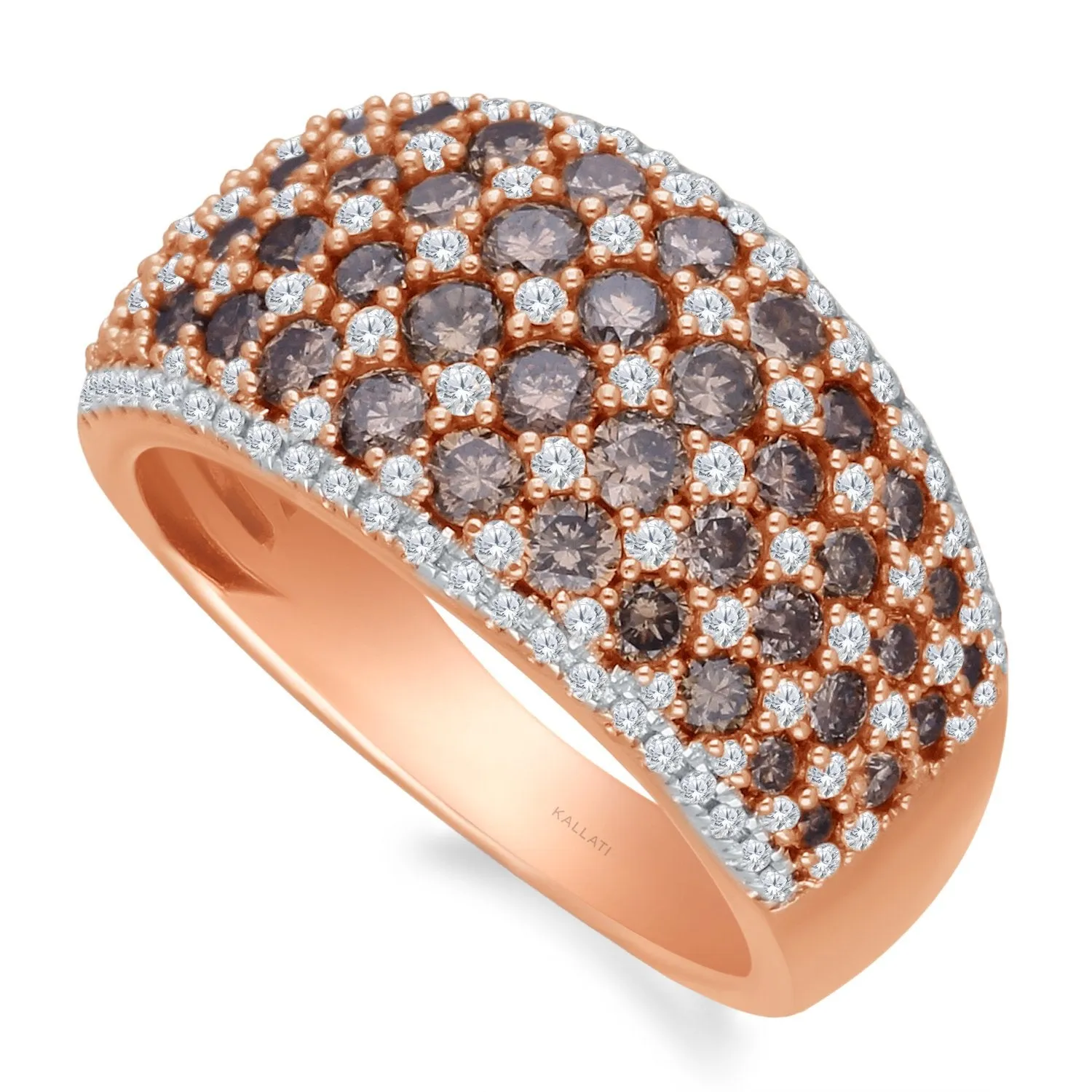 Rose Gold Coco & White Diamond Eternal Ring