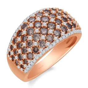 Rose Gold Coco & White Diamond Eternal Ring