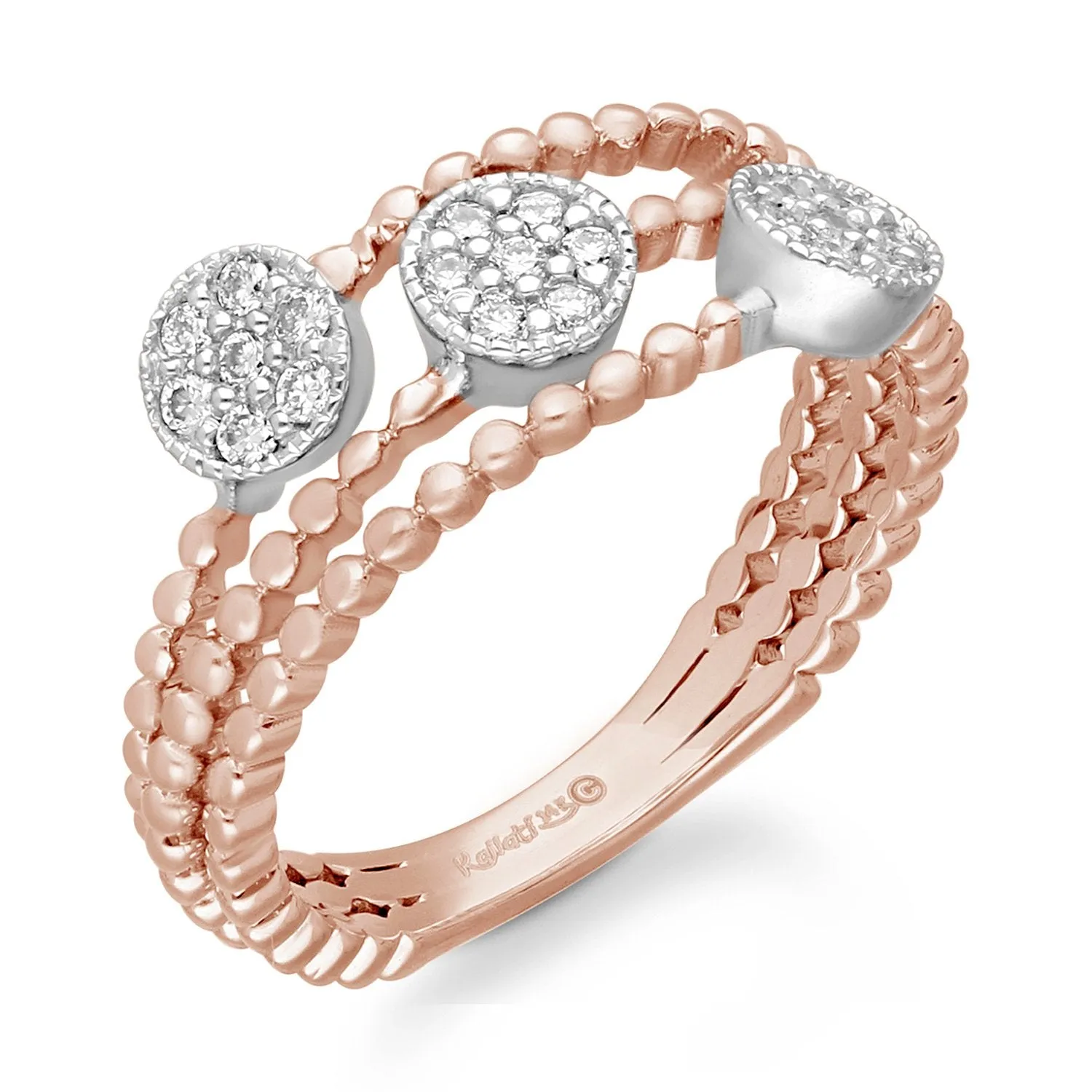 Rose Gold White Diamond Eternal Ring