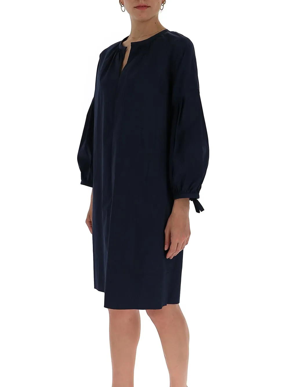 'S Max Mara Poplin Puff Sleeve Dress