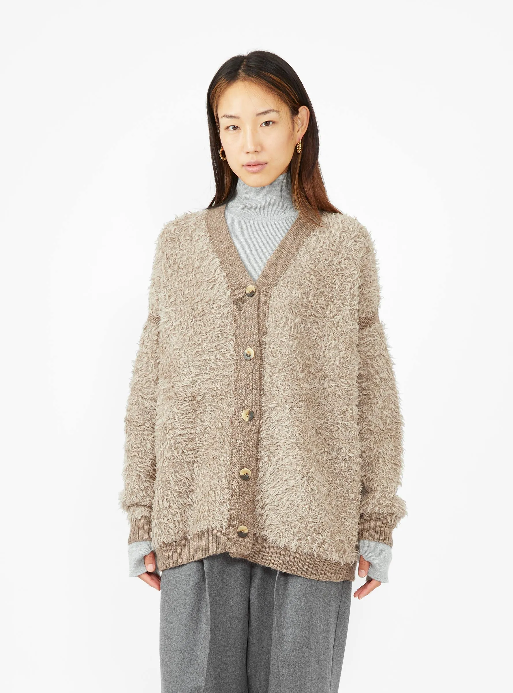 Sherpa Cardigan Taupe