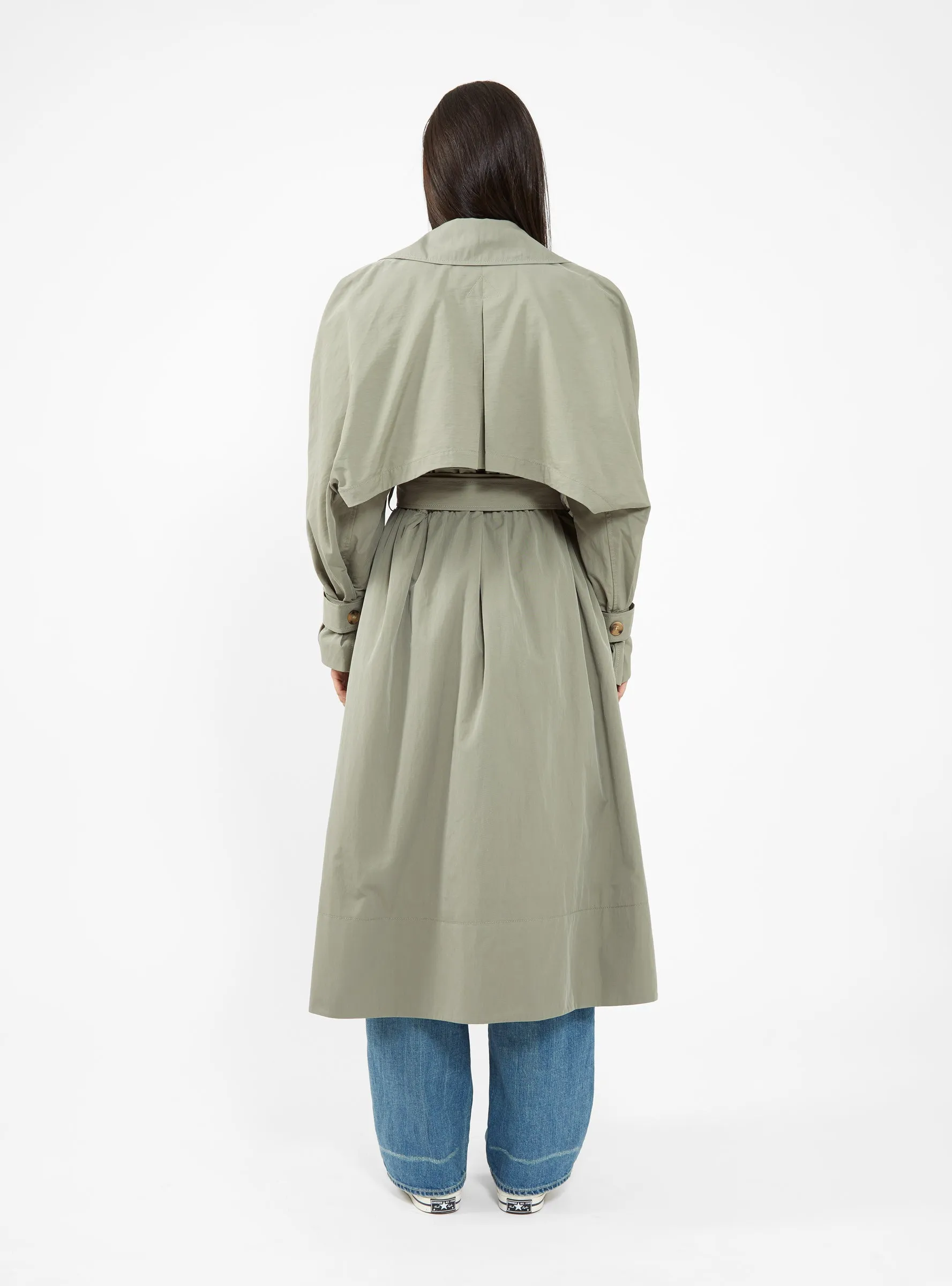 Sofie Trench Coat Khaki Green