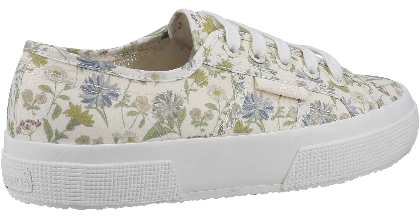 Superga 2750 Floral Print Womens Lace Up Casual Shoe