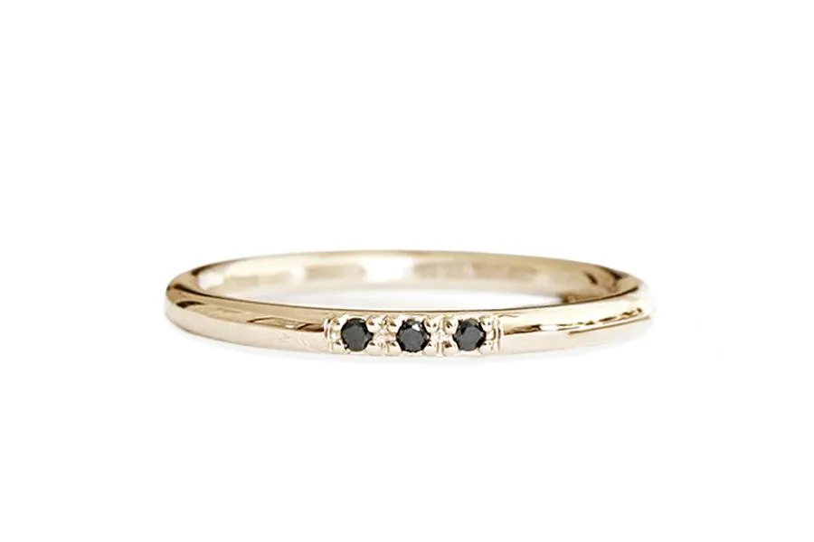 Tove Black Diamond Ring