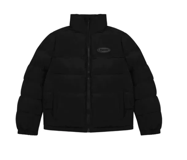 TRAPSTAR HYPERDRIVE PUFFER JACKET - BLACK / WHITE