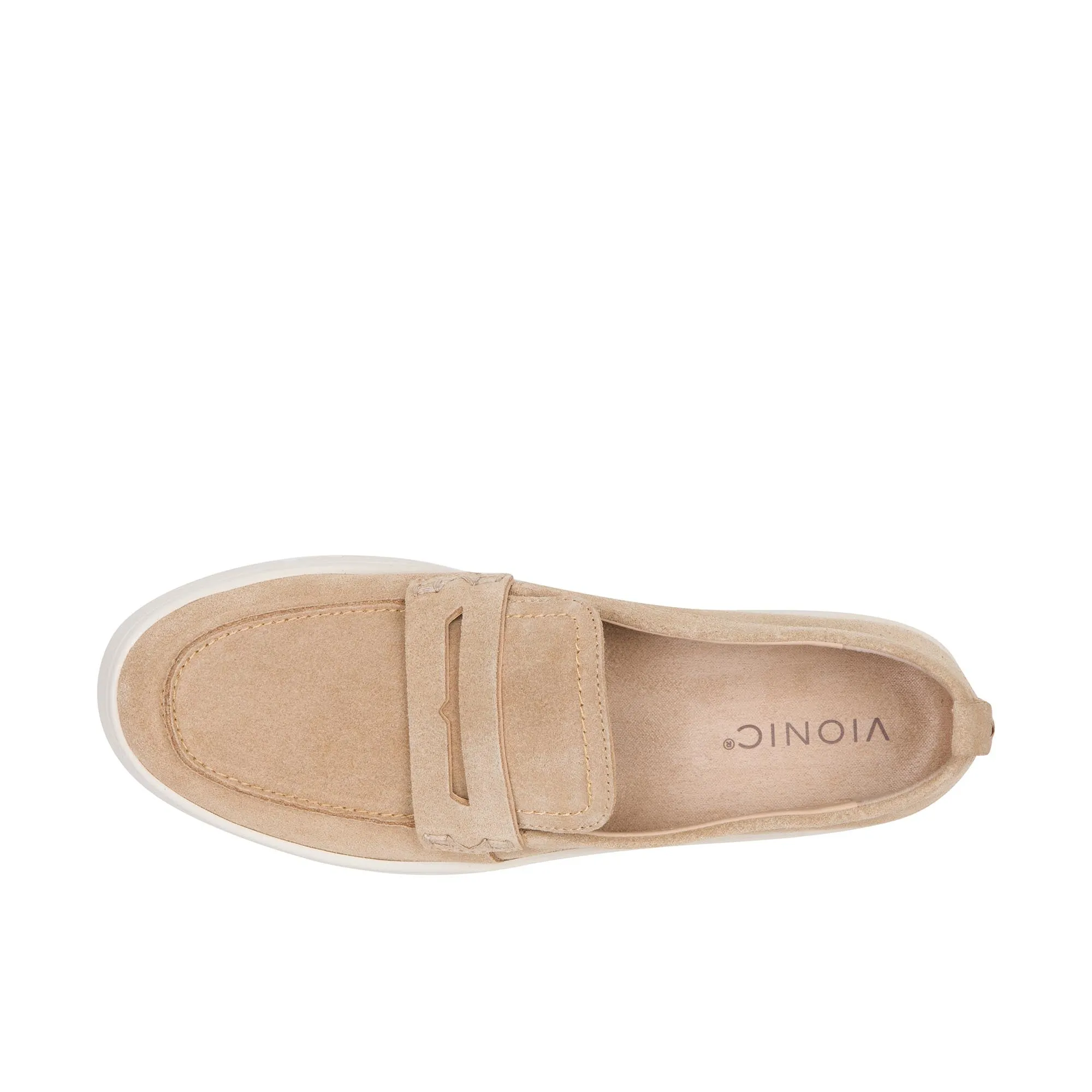 Vionic Womens Uptown Loafer Sand Suede