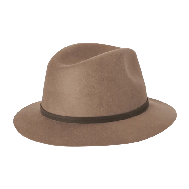 Womens Matilda Mid Brim Hat - Chocolate